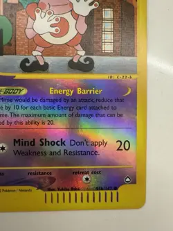 Pokemon TCG Mr. Mime 95a/147 Aquapolis Reverse Holo E-Reader - Image 4