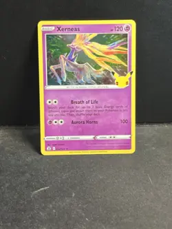 Xerneas 012/025 Celebrations Holo POKEMON TCG 25th Anniversary Collection Rare - Image 2