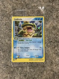 POKEMON SEALED LUDICOLO 020 BLACK STAR E READER PROMO (damaged) - Image 1