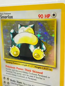Low Pop - NO SYMBOL ERROR - SNORLAX Pokemon Jungle Unlimited 1999 Holo PSA 6 - Image 2