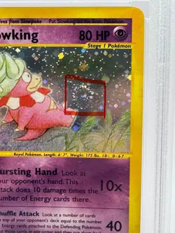 *SWIRL* 2003 Pokemon Aquapolis #H22/H32 Slowking Holo PSA 9 MINT - Image 2