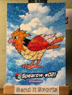 Pokemon Nintendo Crystal Card Collection Spearow #026 (No Pokemon Logo) - Image 1