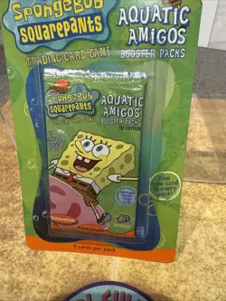 2003 Upper Deck Spongebob Trading Card Game Aquatic Amigos Booster Pack 1st Edit - Image 2