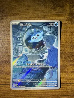 Pokemon TCG Mantyke 189/182 SV04: Paradox Rift Holo - Image 1