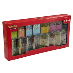 Pokemon Prismatic Evolutions Costco Mini Tin 8 Pack - Image 1