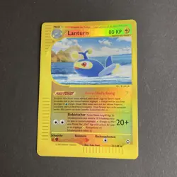 Lanturn 21/147 Reverse Holo Pokemon Karte Deutsch Aquapolis Vintage 2002 - Image 1