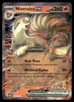 NM SV: Scarlet & Violet 151 Ninetales ex Double Rare 038/165 Pokemon TCG - Image 1