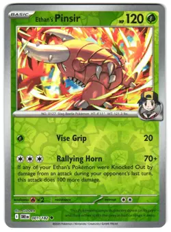 Ethan's Pinsir 001/182 Reverse Holo SV10: Destined Rivals Pokemon TCG - Image 1