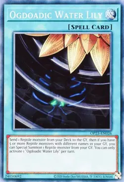 Ogdoadic Water Lily - OP23-EN026 - Common - Unlimited Edition - Lightly Played - - Image 1