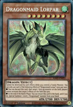 Dragonmaid Lorpar - Collector's Rare 1st Edition RA03-EN022 - NM - YuGiOh - Image 1