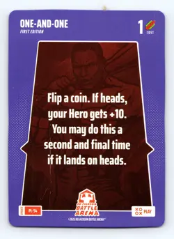 2025 Bo Jackson Battle Arena Alpha Update One And One 1st Edition Card CCG TCG - Image 1