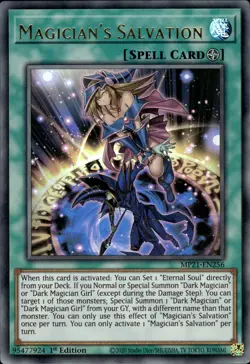 Magician's Salvation - Ultra Rare 1st Edition MP21-EN256 - NM - YuGiOh - Image 1