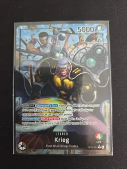 Krieg (OP15-001) (Alternate Art) OP15-001 Leader Adventure on Kami's Island Foil - Image 1