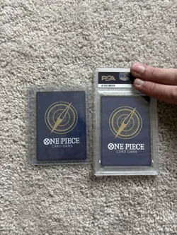 Bandai One Piece CCG PRB01 Alternate Art Holo Luffy & Nami English PSA 10 Lot - Image 2