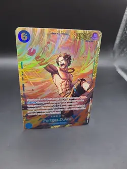 Portgas D Ace SEC One Piece TCG OP13-119 Carrying on his will NM English - Image 2