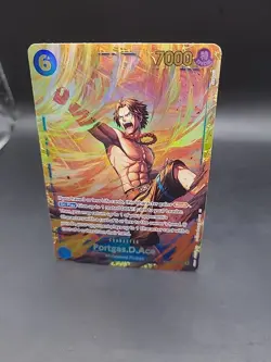 Portgas D Ace SEC One Piece TCG OP13-119 Carrying on his will NM English - Image 3
