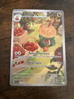 Pokemon TCG Appletun 211/191 Surging Sparks Full Art Holo Card Illustration - Image 1