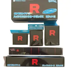 Pokemon Card Team Rocket playmat case Damage Counter Peripheral Goods 6 set - Image 1