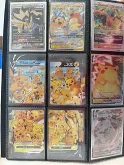 Pokemon Card Lot Mix GX, EX, V, VMAX, VSTAR, Tag Team, Full Art Eevee Binder - Image 1
