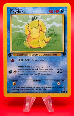 Psyduck 65/82 1st Edition Team Rocket Non Holo Pokemon Card LP - Image 1
