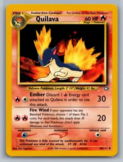 Quilava (46) Neo Genesis #046/111 Uncommon Pokemon Card - Image 1