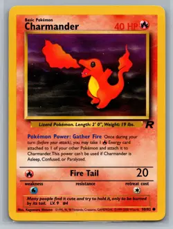 Charmander Team Rocket #50/82 Common Pokemon Card - Image 1
