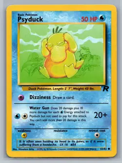 Psyduck Team Rocket #65/82 Common Pokemon Card - Image 1