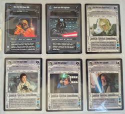 Star Wars CCG Enhanced Premiere Premium Card Set 6 Cards Decipher Games NM - Image 1