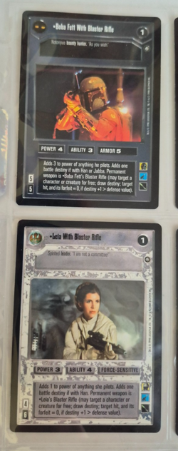 Star Wars CCG Enhanced Premiere Premium Card Set 6 Cards Decipher Games NM - Image 2