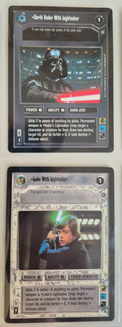 Star Wars CCG Enhanced Premiere Premium Card Set 6 Cards Decipher Games NM - Image 3