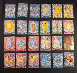1999 Topps Pokemon TV Animation Lot Pikachu Raichu Squirtle 24 Cards - Image 1