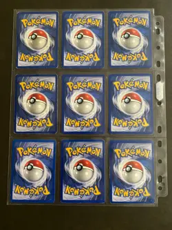 Jungle and Fossil Set Non Holo RARE Pokemon Cards Vintage 1999 WOTC Bundle X 9 - Image 2
