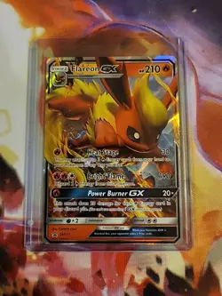 Pokemon Card Flareon GX SM171 Black Star Promo HOLO RARE - NM - Image 1