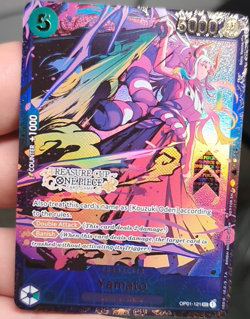 Yamato Treasure Cup Secret Rare Foil One Piece Card OP01-121 SEC Bandai - Image 1