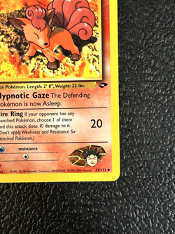 BROCK'S VULPIX Pokemon Card - Gym Challenge - 37/132 NEAR MINT NM - Image 3