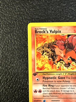 BROCK'S VULPIX Pokemon Card - Gym Challenge - 37/132 NEAR MINT NM - Image 5