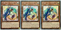 3 x RA01-EN009 Fairy Tail - Luna - Secret Rare 1st Edition Near Mint YuGiOh Card - Image 1