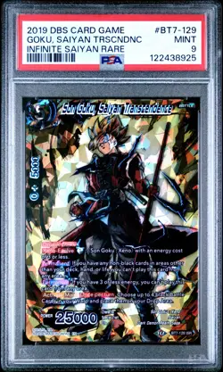 Son Goku, Saiyan Transcendence BT7-129 ISR Dragon Ball Super Card Game PSA 9 - Image 1