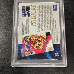 1992 Marvel Masterpieces #65 Psylocke PSA 8 NM-MINT COMICS CARD X-MEN BLUE TEAM - Image 5