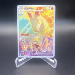Pokemon TCG Rapidash Destined Rivals Illustration Rare Card 189/182 - Image 1