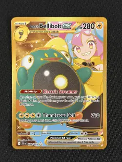 Iono's Bellibolt EX Sir 188/159 SV09 Holo Pokemon TCG Card Journey Together - Image 1