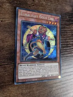 DUAD-EN005 Lunalight Gold Leo Secret Rare Yu-Gi-Oh Card 1st Edition New - Image 2
