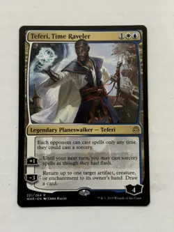 MTG War of the Spark Teferi, Time Raveler 221/264 LP 1x NM - Image 1