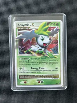Shaymin LV.X DP39 Promo 2009 Diamond and Pearl Holo Rare Pokemon Card LP / MP - Image 1