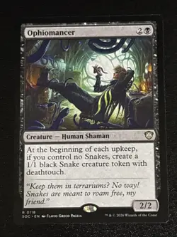 MTG Commander: Secrets of Strixhaven Ophiomancer 0118 NM Rare - Image 1