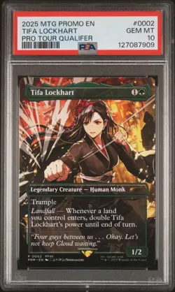 2025 MTG PROMOS PRO TOUR QUALIFER-PARTICIPATION #0002 TIFA LOCKHART PSA 10 - Image 1