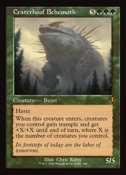 MTG Craterhoof Behemoth NM Retro Frame ** Innistrad Remastered ** - Image 1