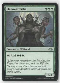 Llanowar Tribe 170 Uncommon Modern Horizons Magic: The Gathering Near Mint - Image 1