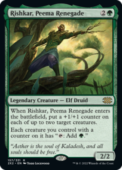 Rishkar, Peema Renegade x1 NM Magic the Gathering 1x Double Masters 2022 mtg car - Image 1