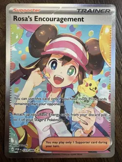 Pokemon TCG Rosa's Encouragement 123/088 SIR Trainer Card Perfect Order POR - Image 2